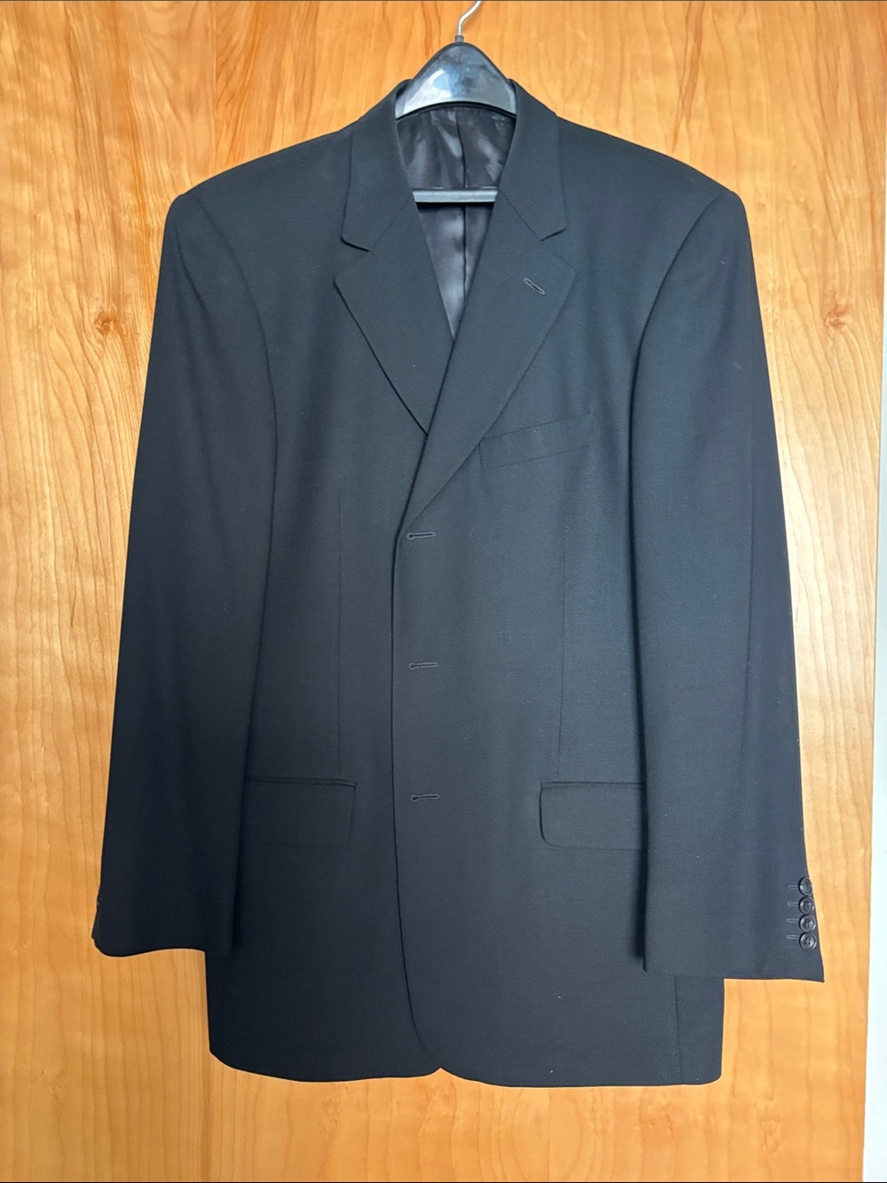 Calvin Klein Men's Black Two-Button Sport Coat